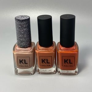 Lot of KL Polish - Zoey, Miami Fever, and Brick Sidewalk